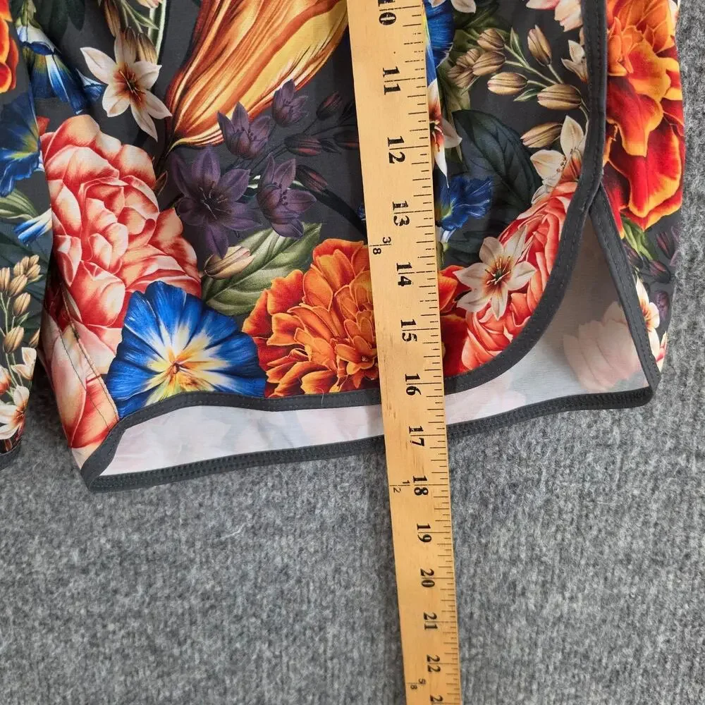 Agua Bendita Swim Trunks Men 34 Floral Tropical Multi Shorts Lined Beach Pool